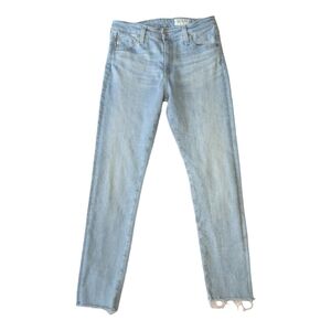 AG Adriano Goldschmied Farrah Ankle High Rise Skinny Jeans Size 28 Light Blue